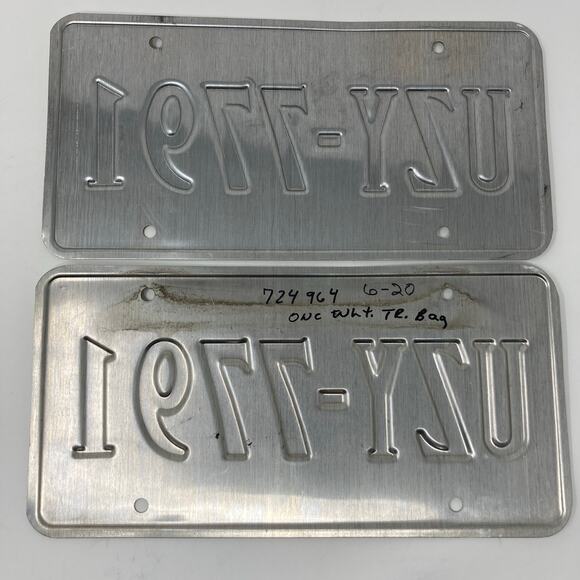 2018-19 Virginia License Plate Pair UZY-7791 ---- VIRGINIA IS FOR LOVERS - Picture 2 of 5